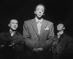 Gregory Hines (C) as Jelly Roll Morton in a scene from the Broadway production of the musical "Jelly's Last Jam".