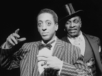 (L-R) Gregory Hines as Jelly Roll Morton and Keith David in a scene from the Broadway production of the musical "Jelly's Last Jam".