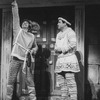 (L-R) Joey McNeely and Jason Alexander performing "Comedy Tonight" from the musical "A Funny Thing Happened On The Way To The Forum" in a scene from the Broadway production of the musical "Jerome Robbins' Broadway".