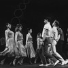 Scott Wise (5R) and Robert La Fosse (4R) performing "Dance At The Gym" in a scene from the musical "West Side Story" in a scene from the Broadway production of the musical "Jerome Robbins' Broadway".