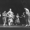 Scott Wise (4R) performing "Dance At The Gym" in a scene from the musical "West Side Story" in a scene from the Broadway production of the musical "Jerome Robbins' Broadway".