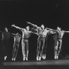 (3R-R) Robert La Fosse, Scott Wise and Jack Noseworthy dancing in a scene from the musical "West Side Story" in a scene from the Broadway production of the musical "Jerome Robbins' Broadway".