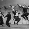 Dancers performing "On A Sunday By The Sea" in a scene from the musical "High Button Shoes" in a scene from the Broadway production of the musical "Jerome Robbins' Broadway".