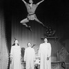 Charlotte D'Amboise as Peter Pan performing "I'm Flying" above (L-R) Donna DiMeo, Linda Talcott and Steve Ochoa in a scene from the musical "Peter Pan" in a scene from the Broadway production of the musical "Jerome Robbins' Broadway".