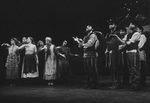 Dancers performing "Tradition" in a scene from the musical "Fiddler On The Roof" in a scene from the Broadway production of the musical "Jerome Robbins' Broadway".