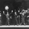 Dancers performing "The Bottle Dance" in a scene from the musical "Fiddler On The Roof" in a scene from the Broadway production of the musical "Jerome Robbins' Broadway".