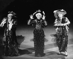 (L-R) Leslie Uggams, Chita Rivera and Dorothy Loudon in a scene from the Broadway production of the musical "Jerry's Girls"