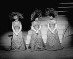 (R-L) Leslie Uggams, Chita Rivera and Dorothy Loudon in a scene from the Broadway production of the musical "Jerry's Girls"