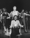 Andy Gibb (C) in a scene from the Broadway production of the musical "Joseph And The Amazing Technicolor Dreamcoat".