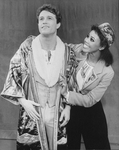 Andy Gibb (C) in a scene from the Broadway production of the musical "Joseph And The Amazing Technicolor Dreamcoat".