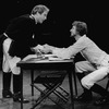 (L-R) Richard Dreyfuss and Rene Rene Auberjonois in a scene from the BAM production of the play "Julius Caesar"