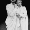 (R-L) Richard Dreyfuss and Rene Rene Auberjonois in a scene from the BAM production of the play "Julius Caesar"