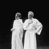 George Rose (R) in a scene from the BAM production of the play "Julius Caesar"