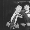 (L-R) Aideen O'Kelly and Tandy Cronyn dressed as Laurel and Hardy in a scene from the Roundabout Theatre production of the play "The Killing Of Sister George".