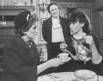 (L-R) Ruby Holbrook, Aideen O'Kelly and Tandy Cronyn in a scene from the Roundabout Theatre production of the play "The Killing Of Sister George".