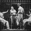 Anthony Crivello (R) and Brent Carver (L) in a scene from the Broadway production of the musical "Kiss Of The Spider Woman"