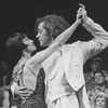Chita Rivera and Jeff Hyslop dancing in a scene from the Broadway production of the musical "Kiss Of The Spider Woman"