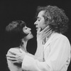 Chita Rivera and Jeff Hyslop about to kiss in a scene from the Broadway production of the musical "Kiss Of The Spider Woman"