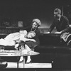 (L-R) Frances Conroy, Irene Worth and Earl Hyman in a scene from the off-Broadway production of the play "The Lady From Dubuque"