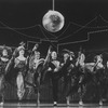 Peter Allen (C) kicking away in a scene from the Broadway production of the musical "Legs Diamond"