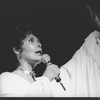 Singer Lena Horne performing in a scene from the one-woman show "Lena Horne: The Lady And Her Music".