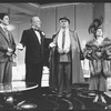 (R-L) Tovah Feldshuh, Ron Holgate, Philip Bosco and Victor Garber in a scene from the Broadway production of the play "Lend Me A Tenor"
