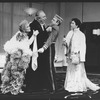 (R-L) J. Smith-Cameron, Jeff Brooks, Philip Bosco and Jane Connell in a scene from the Broadway production of the play "Lend Me A Tenor"