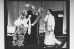 (R-L) J. Smith-Cameron, Jeff Brooks, Philip Bosco and Jane Connell in a scene from the Broadway production of the play "Lend Me A Tenor"