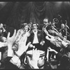 Cliff Gorman (C) as comic Lenny Bruce in a scene from the Broadway production of the play "Lenny"
