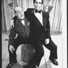 Cliff Gorman (R) as comic Lenny Bruce in a scene from the Broadway production of the play "Lenny"