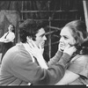 Cliff Gorman (L) as comic Lenny Bruce in a scene from the Broadway production of the play "Lenny"