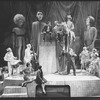 Cliff Gorman (C) as comic Lenny Bruce in a scene from the Broadway production of the play "Lenny"