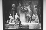 Cliff Gorman (C) as comic Lenny Bruce in a scene from the Broadway production of the play "Lenny"