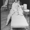 Alan Rickman in a scene from the Broadway production of the play "Les Liaisons Dangereuses"