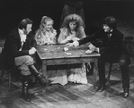 Roger Rees (R) in a scene from the Broadway production of the play "The Life And Adventures Of Nicholas Nickleby".