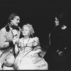 Emily Richard (R) in a scene from the Broadway production of the play "The Life And Adventures Of Nicholas Nickleby".
