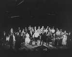 Entire cast from the Broadway production of the play "The Life And Adventures Of Nicholas Nickleby".