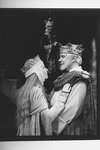 (R-L) George Peppard, Susan Clark and Kathleen Welch Markel in a scene from the Walnut Street Theatre production of the play "The Lion In Winter"