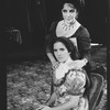 (T-B) Elizabeth Taylor and Ann Talman in a scene from the Broadway revival of the play "The Little Foxes"