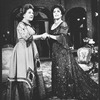 (R-L) Elizabeth Taylor and Maureen Stapleton in a scene from the Broadway revival of the play "The Little Foxes"