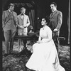 Joe Ponazecki, Dennis Christopher, Elizabeth Taylor, and Anthony Zerbe in a scene from the Broadway revival of the play "The Little Foxes"