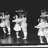 Bebe Neuwirth (2R) dancing in a scene from the Broadway revival of the musical "Little Me"