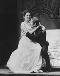 Victoria Mallory and Len Cariou in a scene from the Broadway production of the musical "A Little Night Music"