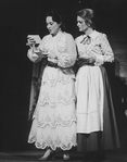 (L-R) Victoria Mallory and D. Jamin-Bartlett in a scene from the Broadway production of the musical "A Little Night Music"