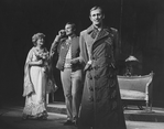 (L-R) Glynnis Johns, Laurence Guittard and Len Cariou in a scene from the Broadway production of the musical "A Little Night Music"