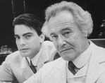 (L-R) Peter Gallagher and Jack Lemmon in a scene from the Broadway revival of the play "Long Day's Journey Into Night"