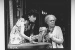 (L-R) Mercedes Ruehl and Irene Worth in a scene from the Broadway production of the play "Lost in Yonkers"