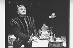 (R-L) Philip Bosco, Richard Woods, Ann Sachs and George Grizzard in a scene from the "Don Juan In Hell" section of the Circle In The Square revival of the play "Man And Superman"