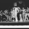 Alyson Reed as Marilyn Monroe (C) in a scene from the Broadway production of the musical "Marilyn".