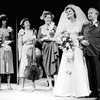 (R-L) Bill McCutcheon, Joan Allen, Patricia Falkenhain, Kathryn Grody and Mercedes Ruehl in a scene from the NY Shakespeare Festival production of the play "The Marriage Of Bette And Boo"